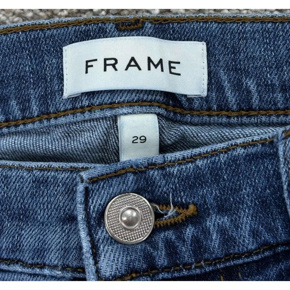 Frame Modern Straight Jeans Mens 29X31 Blue FREETOWN Medium Wash Stretch Denim